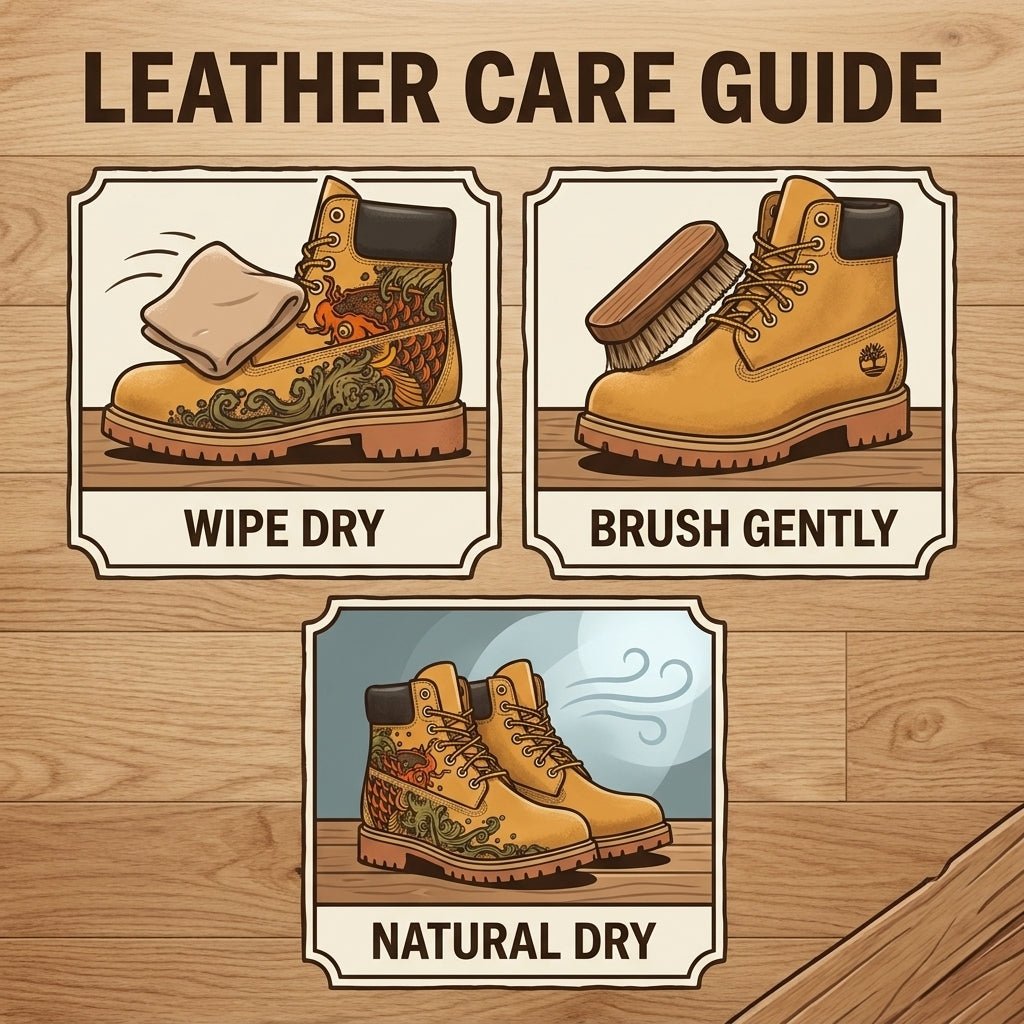 Custom Hand‑Branded Leather Work Boots for Men, Premium Genuine Leather Tactical Ankle Boots Hand‑Pyrography Genuine Leather Work Boots