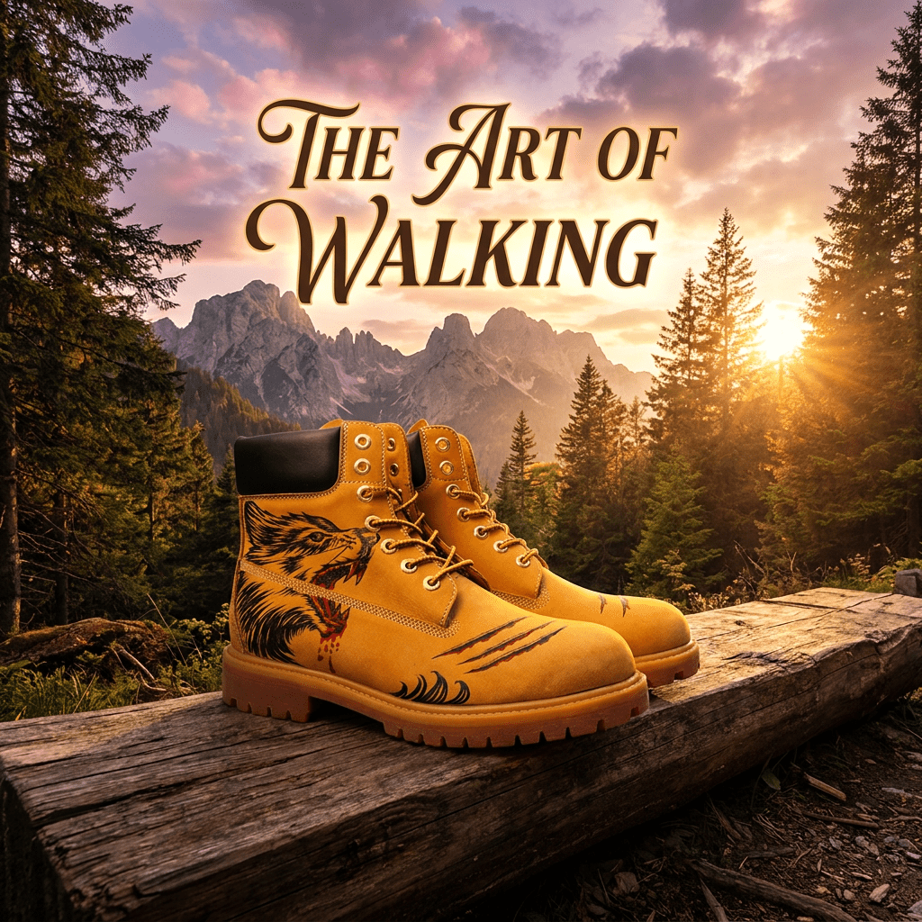 Men's Hand-Pyrography Leather Work Boots | Artisan Cowhide | PyroLeather Co Hand‑Pyrography Genuine Leather Work Boots